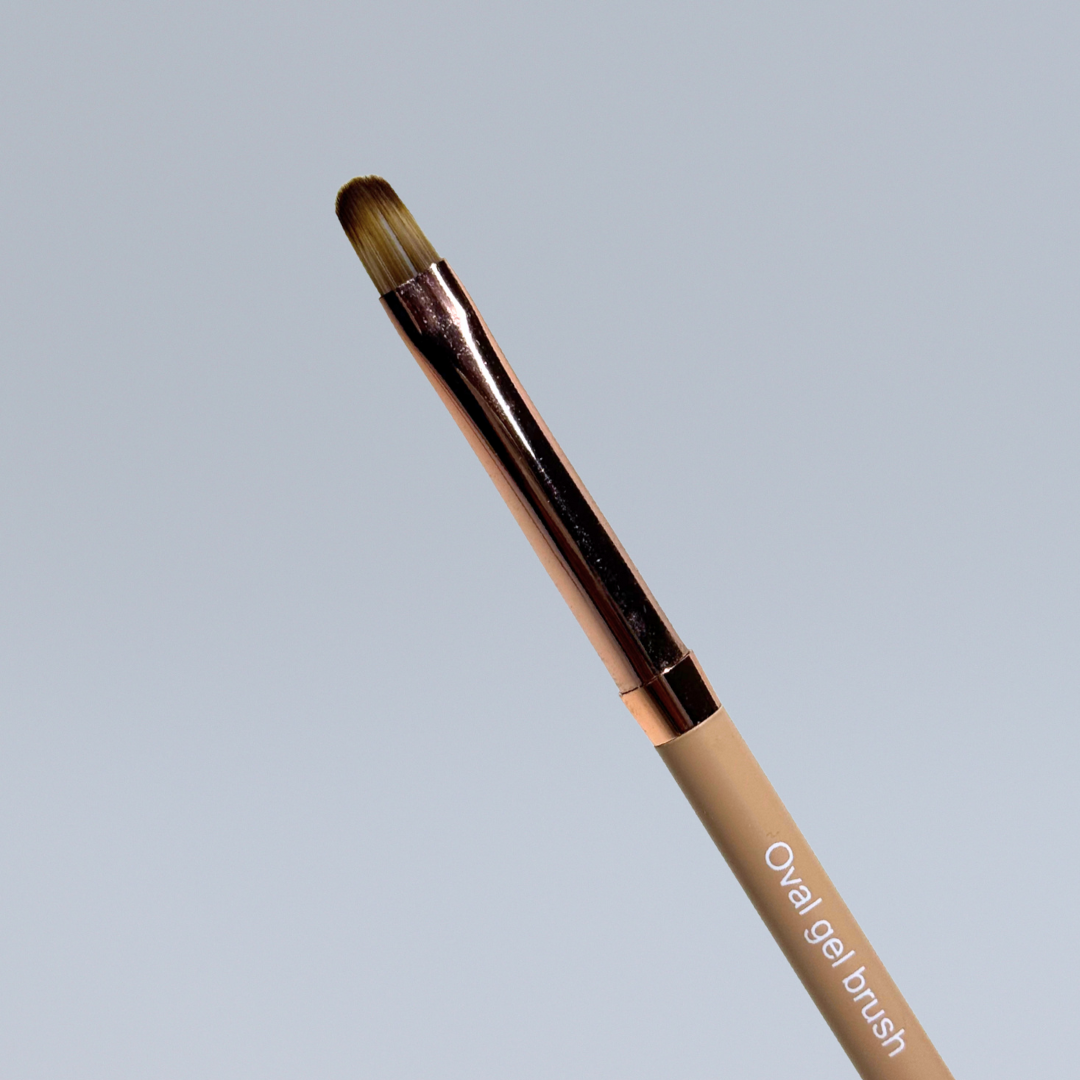 Nouveau design ! Pinceau oval gel beige