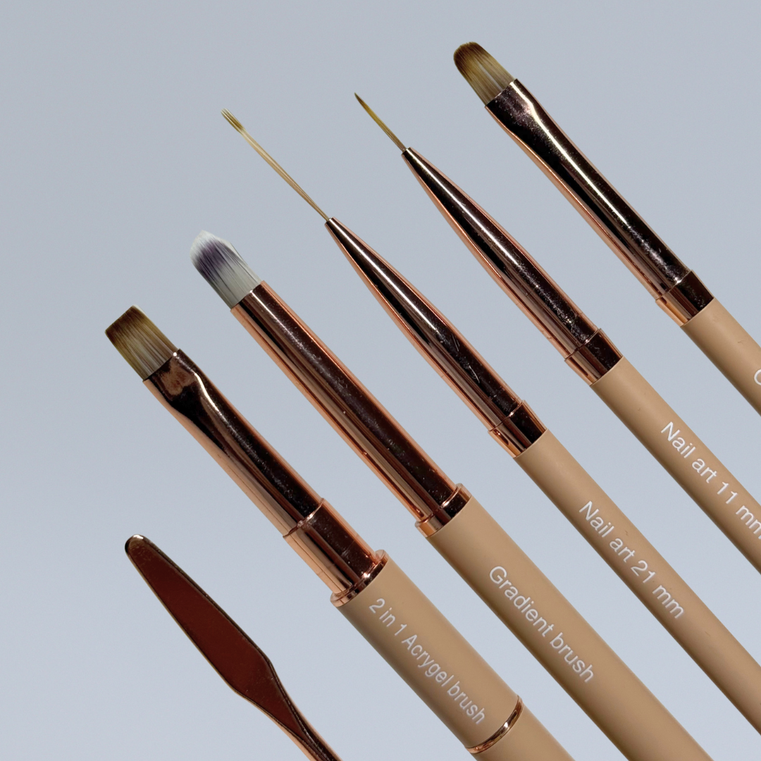 Nouveau design ! Pinceau Acrygel 2 en 1 Beige