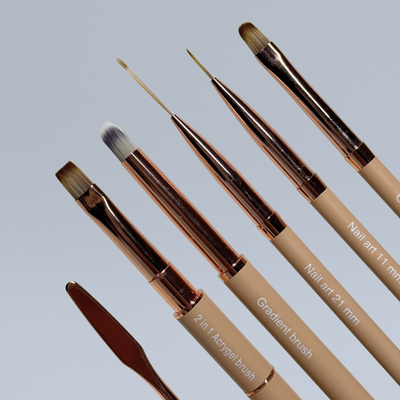 Nouveau design ! Pinceau Acrygel 2 en 1 Beige