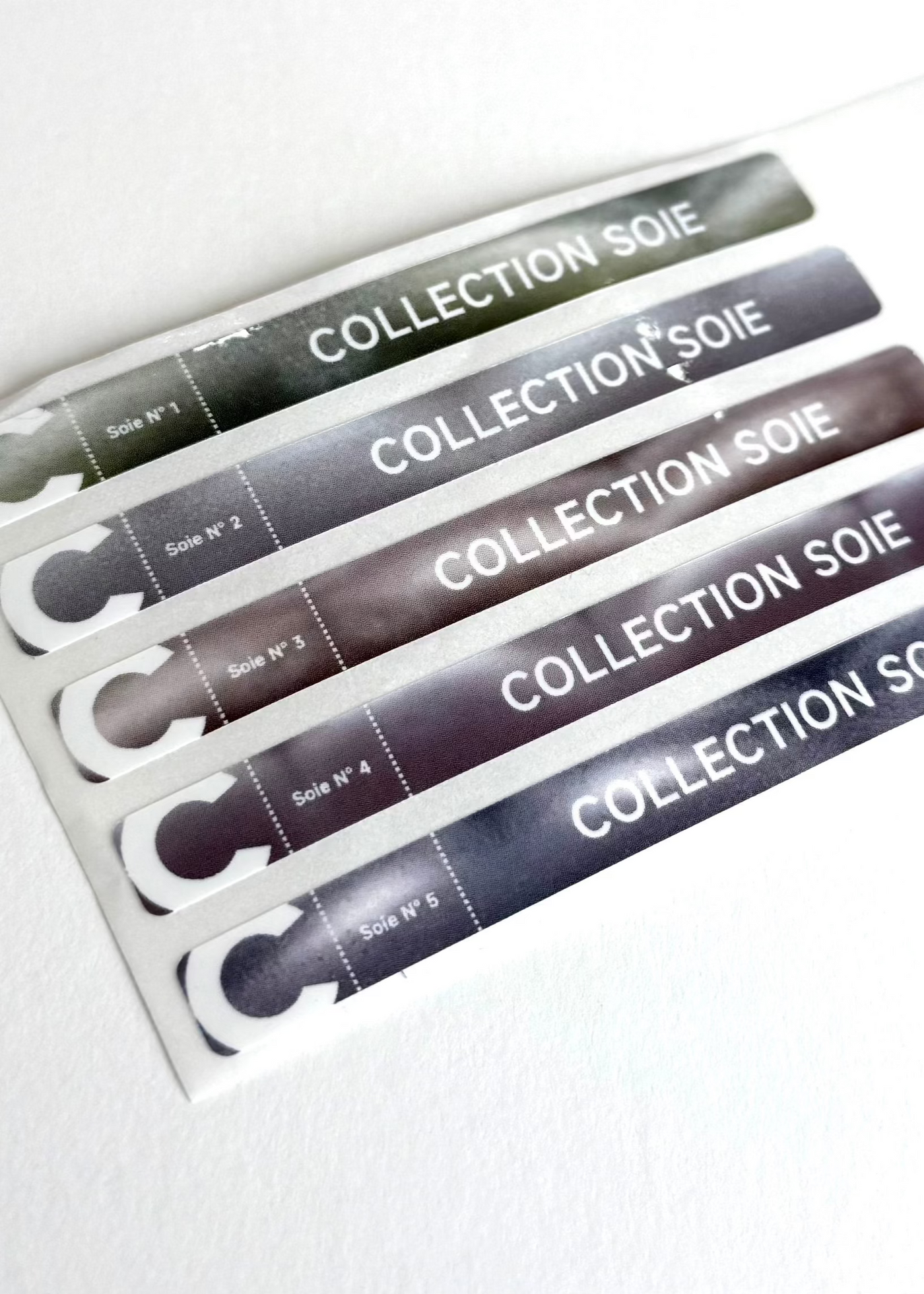 Lot Collection soie 1 à 5 + Stickers nuancier Offert